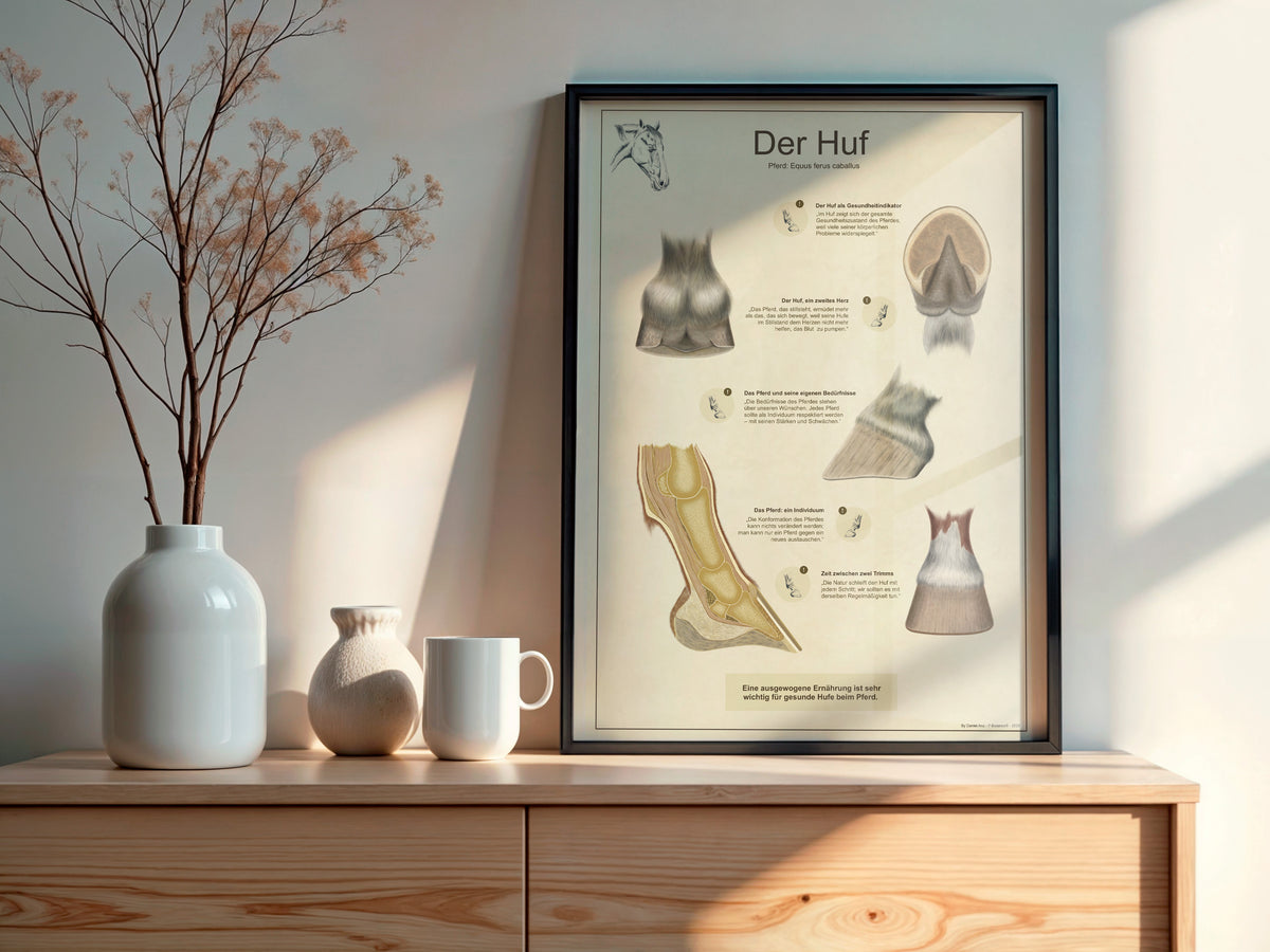 Infografik - Der Huf (Plakat)